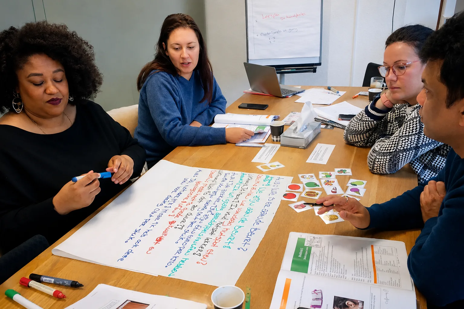 Klaslokaal intensieve Nederlandse cursus bij Baay Rotterdam